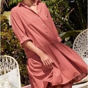 Grayson The Changemaker Dress in‎ Rosewood Pink Size Small Shirt Dress